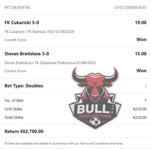 Correct Score Fixed Matches Correct Score Fixed Matches