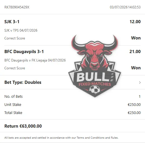 Correct Score Fixed Matches Correct Score Fixed Matches
