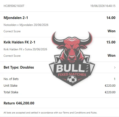 Correct Score Fixed Matches Correct Score Fixed Matches