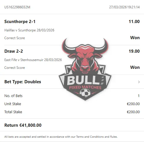 Correct Score Fixed Matches Correct Score Fixed Matches